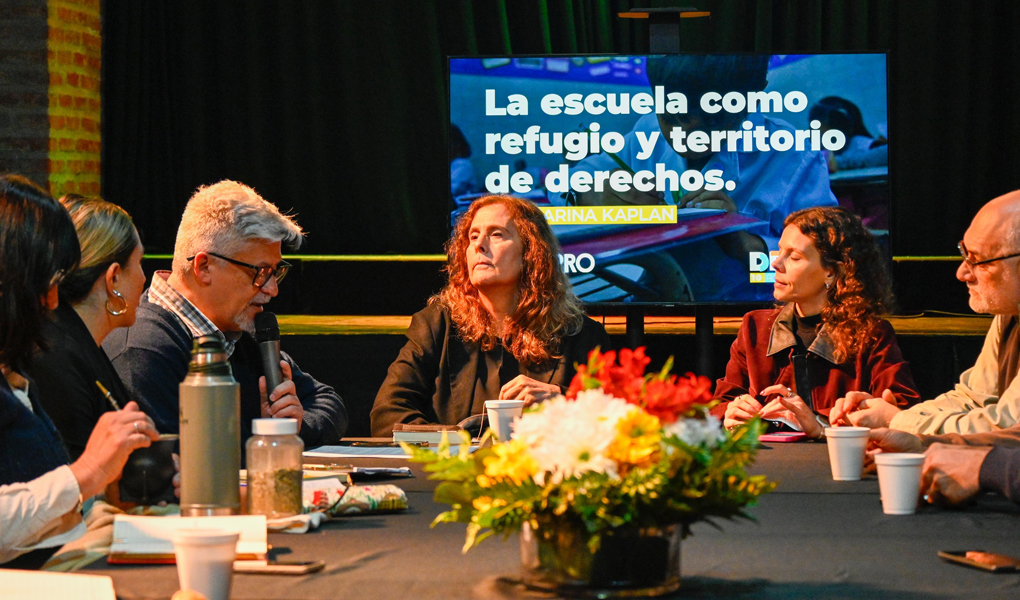Carina Kaplan en Santa Fe: “La escuela es un lugar central para resistir en estos tiempos de tanta crueldad”