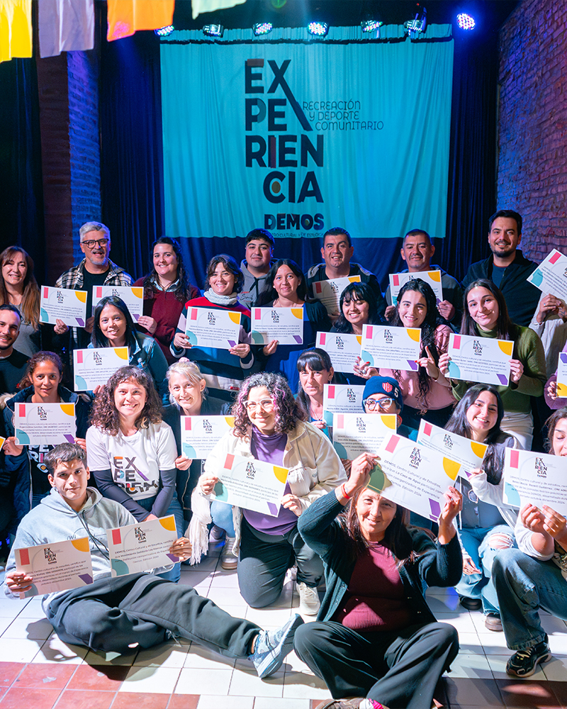 Entrega de certificados | Experiencia DEMOS: Recreación y Deporte Comunitario