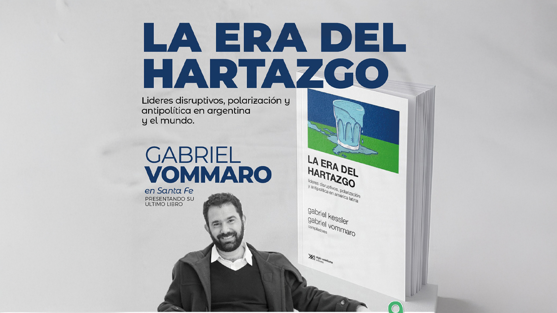 Gabriel Vommaro presenta su último libro en DEMOS