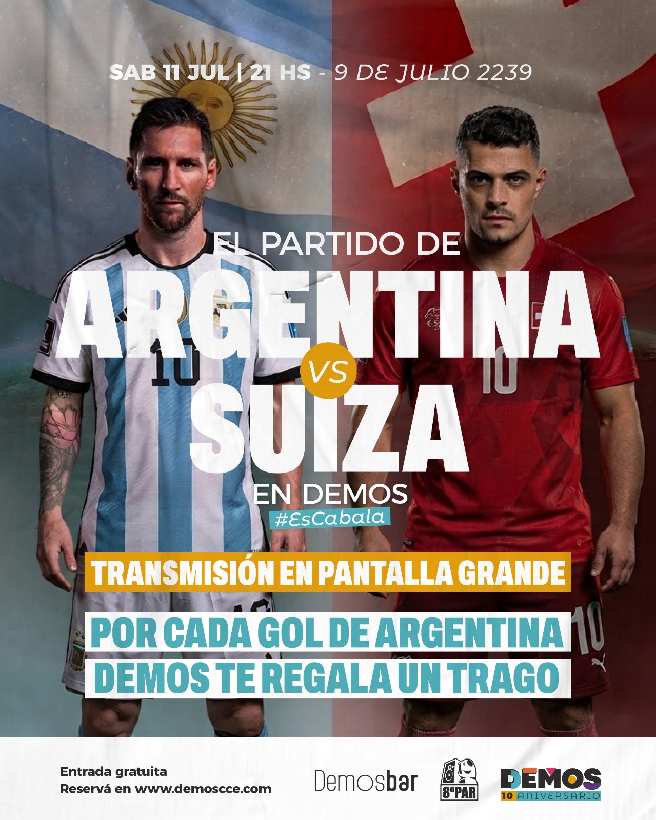 Argentina vs. Suiza