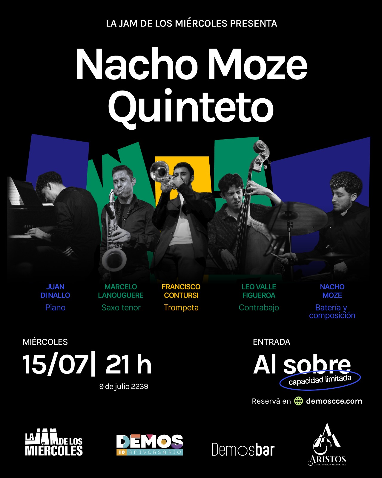 LA JAM DE LOS MIÉRCOLES PRESENTA: NACHO MOZE QUINTETO