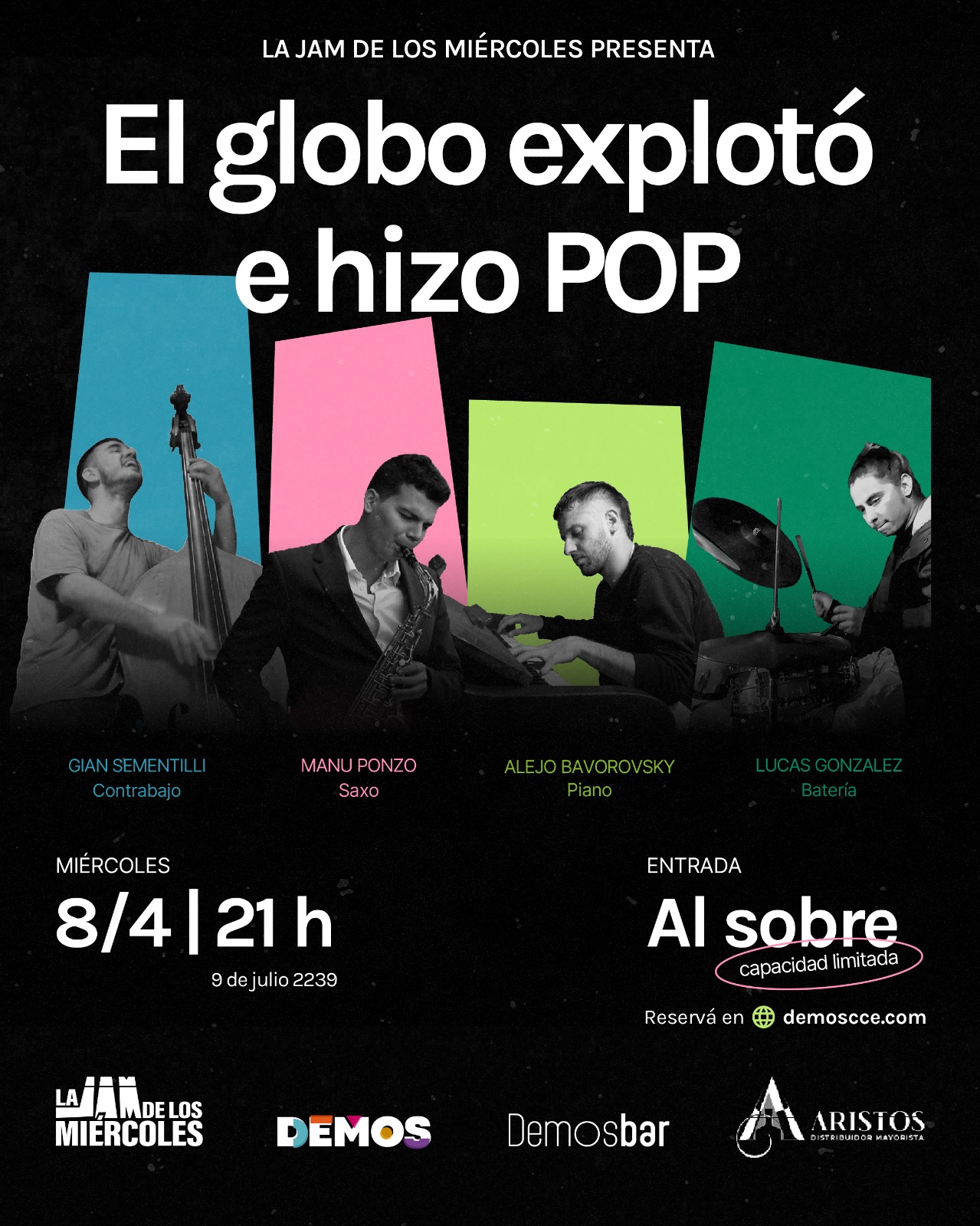 El globo que explotó e hizo pop en La Jam de los Miércoles