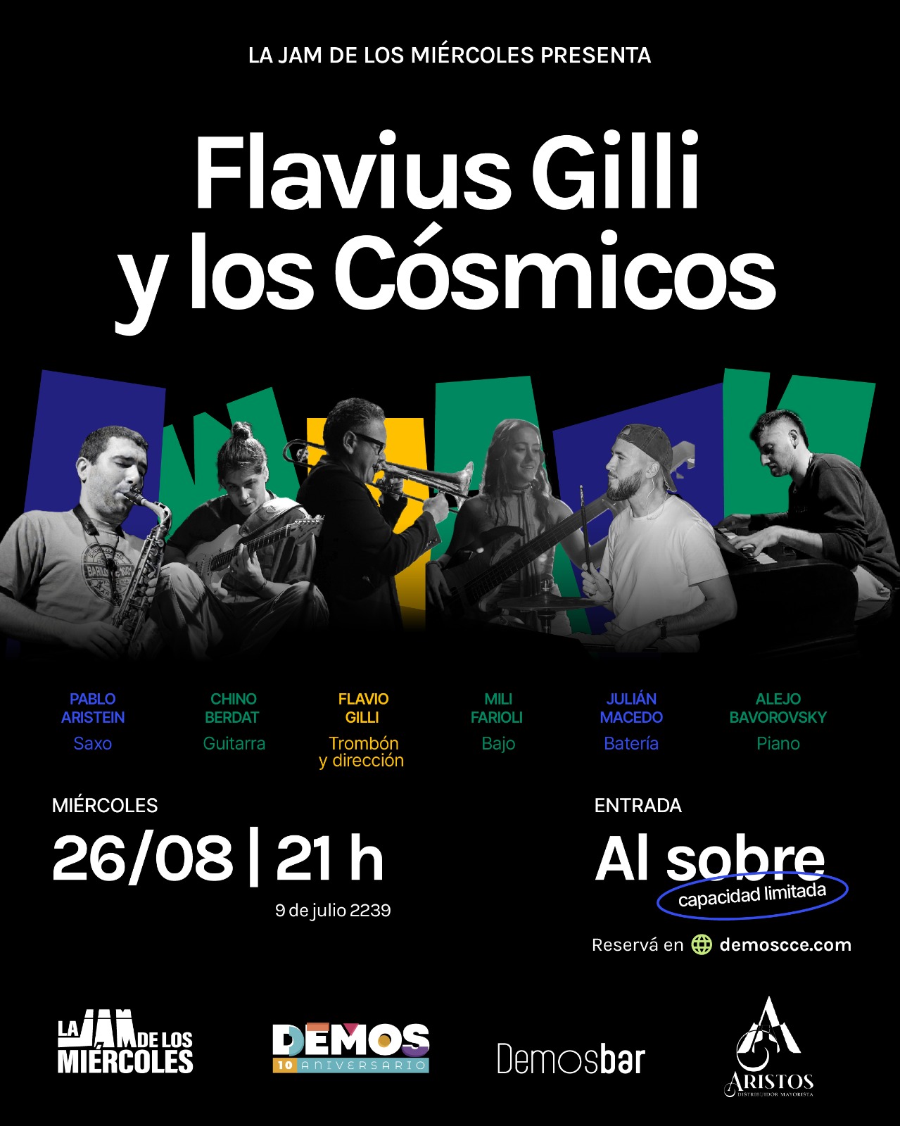 La Jam de los Miércoles presenta: Flavius Gilli y los Cósmicos