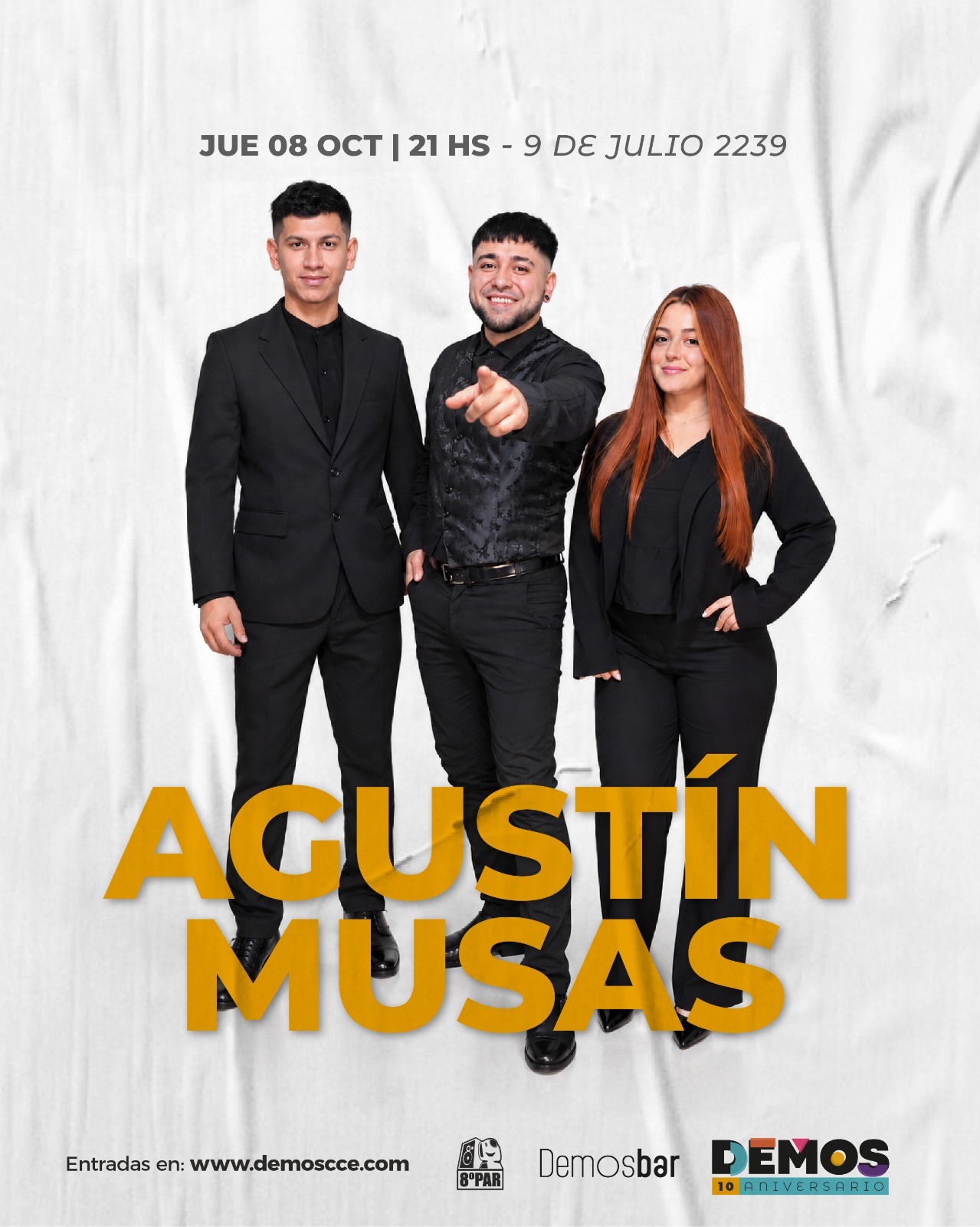 AGUSTÍN MUSAS PRESENTA SU SHOW SOLISTA