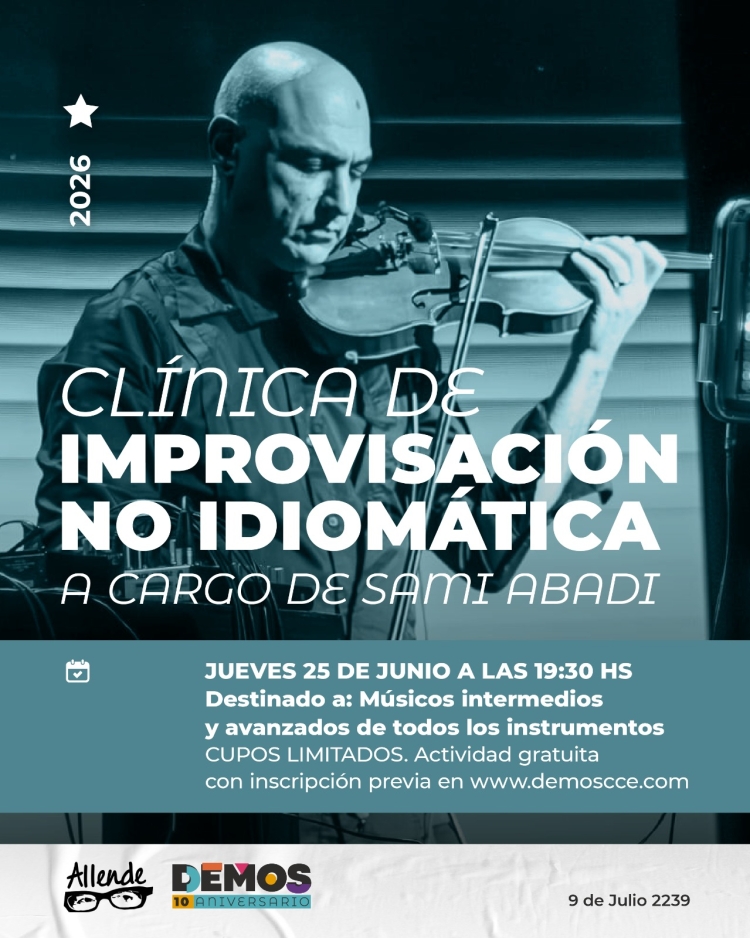 TALLER DE FORMACIÓN: CLÍNICA DE IMPROVISACIÓN NO IDIOMÁTICA